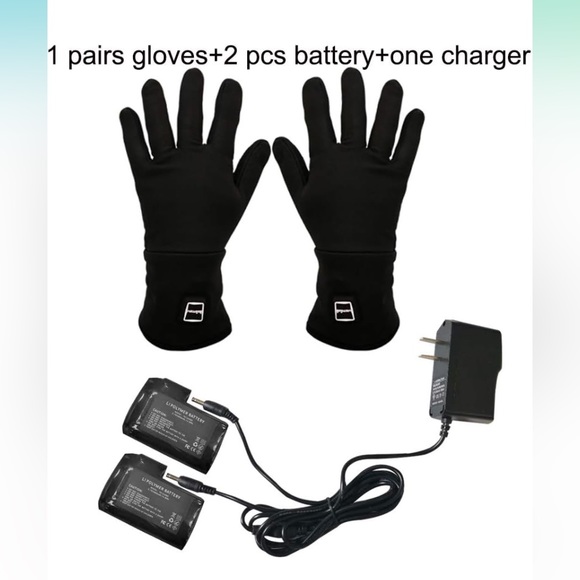 NEW Open Box Rechargeable Battery Electric Heated Gloves 4 Arthritis Hands Bikin - Picture 7 of 10